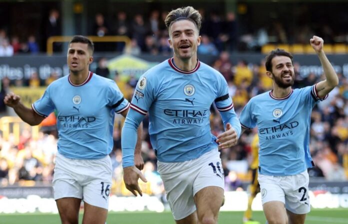 Early Grealish, Haaland goals ease Man City to win at 10-man Wolves