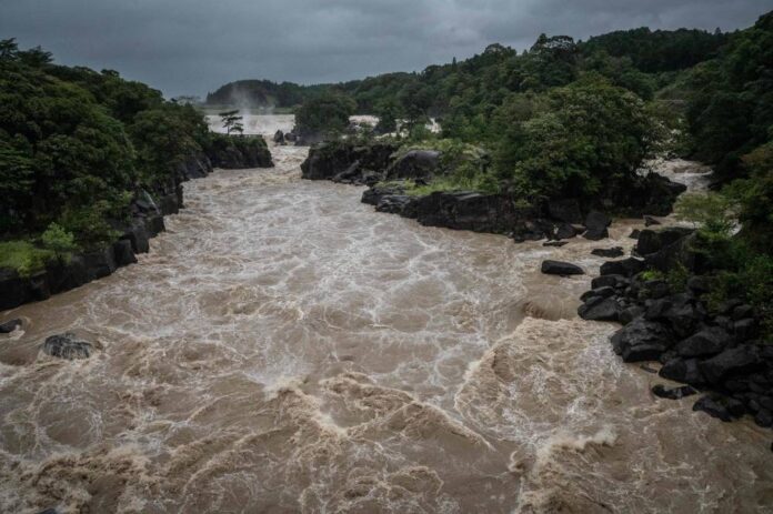 Evacuation warnings after typhoon makes landfall in Japan