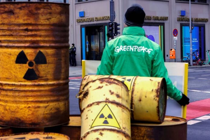Greenpeace takes legal action over EU's 'green' label for gas and nuclear