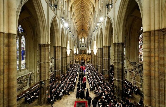 Queen Elizabeth's coffin makes way to abbey ahead of funeral