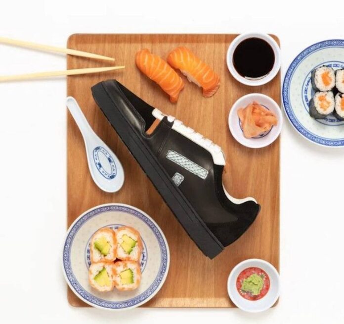 Trash transformation: The brand is turning sushi into sneakers
