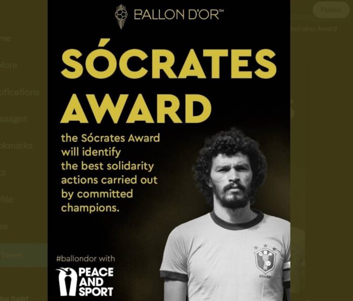 Ballon d'Or adds Socrates award for players who tackle social issues