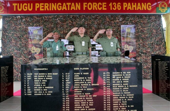 Pahang Force 136 monument to commemorate nation's warriors