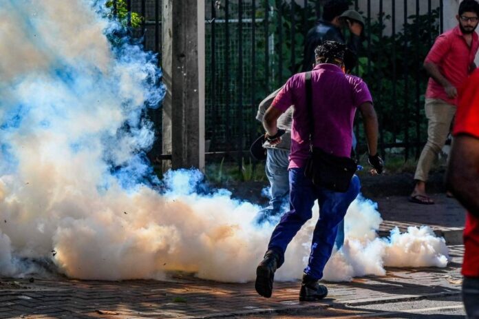 Sri Lanka disperses student rally after partial protest ban