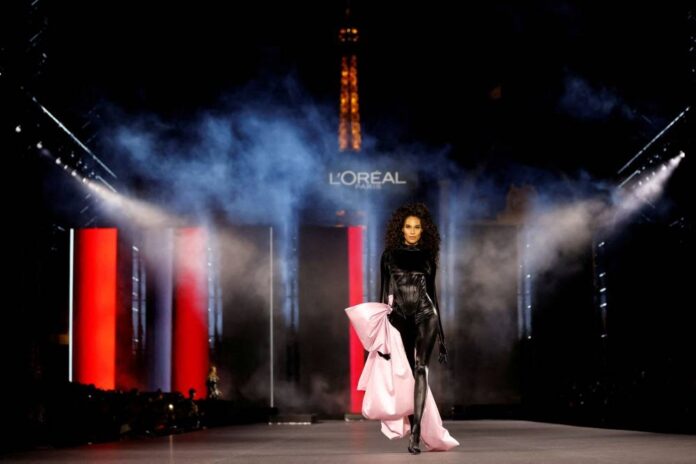 L'Oreal Paris hosts exuberant catwalk presentation at fashion week