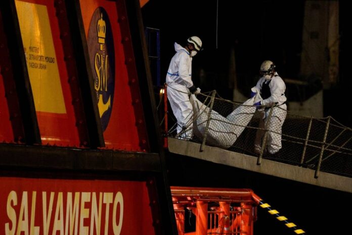 Four bodies recovered, 29 missing from boat rescued off Spain's Canary Islands