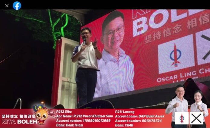 GE15: DAP's Sibu candidate alleges vote-buying in constituency