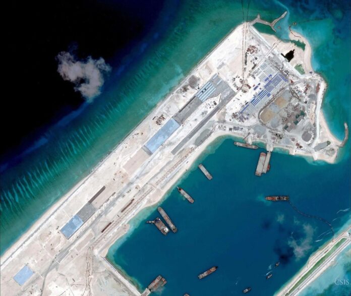 Philippines ‘concerned’ over China’s reclaimed land in disputed sea