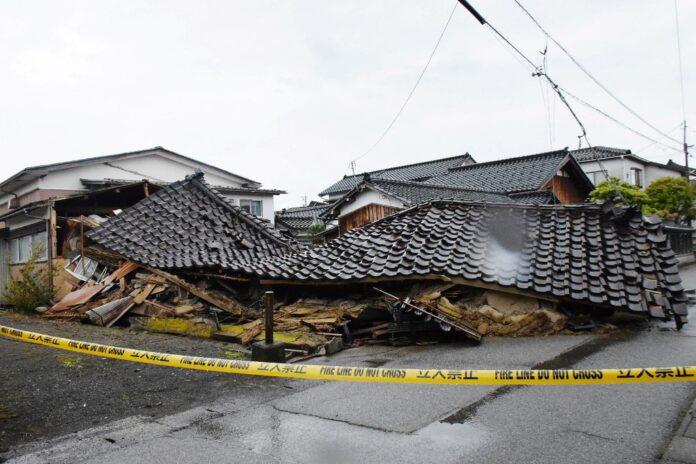 Aftershocks shake Japan after strong quake kills one, destroys homes