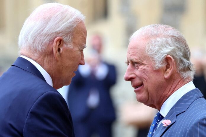 Biden takes tea and talks climate with King Charles III