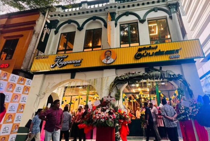 Junior Kuppanna restaurant, serving authentic South Indian Kongu cuisine, opens in Malaysia