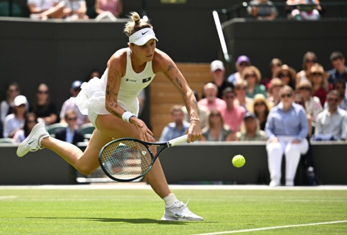 Vondrousova comes through roller-coaster clash with Pegula to reach semis