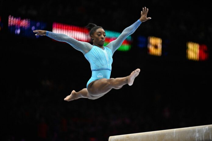 Simone Biles in complete control at gymnastics world championship