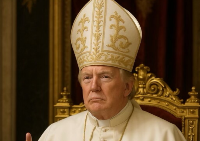 Trump posts image of him as the pope ahead of Vatican conclave