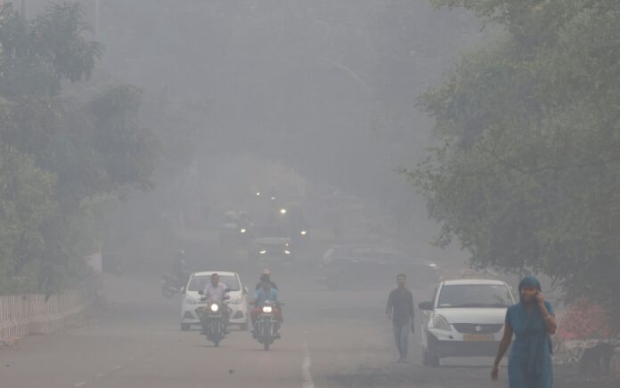 New Delhi choked by smog 16 times above WHO limit as pollution surges after Deepavali fireworks