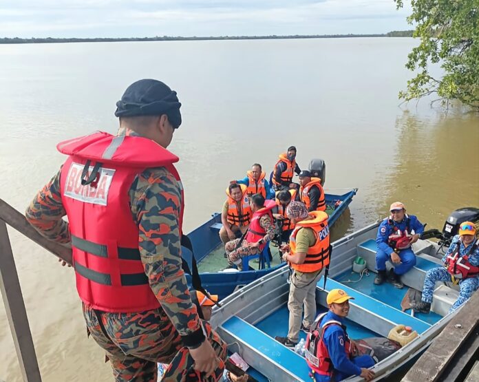 SAR teams scour Pulau Bruit River for missing boy after suspected crocodile attack