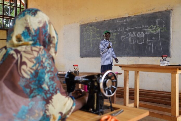From guns to sewing machines: Scarred teens in Central Africa stitch futures after stolen childhoods