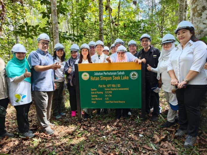 Arthur Kurup leads symbolic planting of 1,000 trees in Sook for forest sustainability