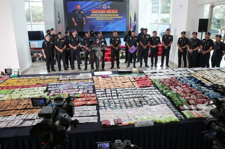 Bukit Aman bust drug distribution syndicates, seize RM13.3m in raids across three states