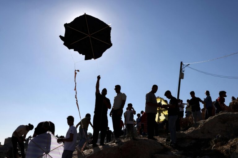 ‘Our land, our sky:’ West Bank Palestinians fly kites in defiance of Israeli settlers