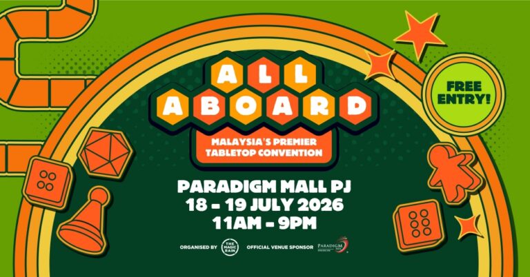 Tabletop gamers, have fun, play games at the free All Aboard 2026 event happening July 18-10