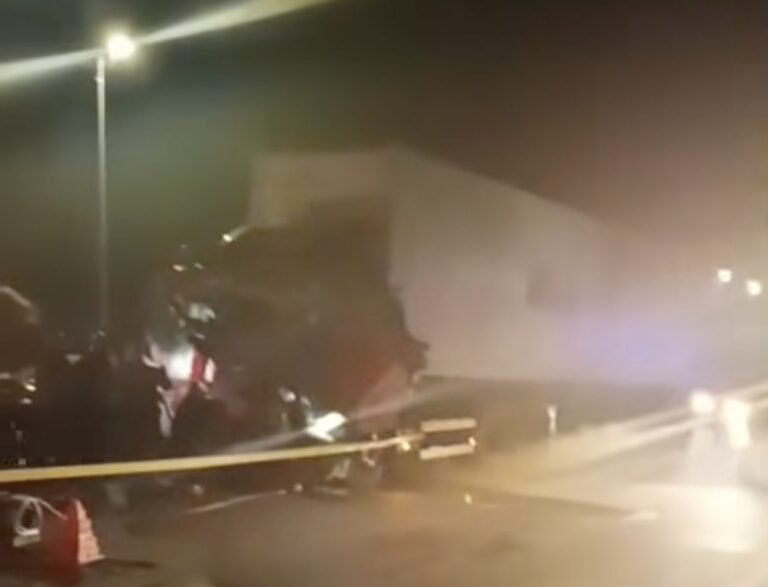Seven-month-pregnant wife survives as trailer driver, 21, dies trapped in pre-dawn Selangor crash