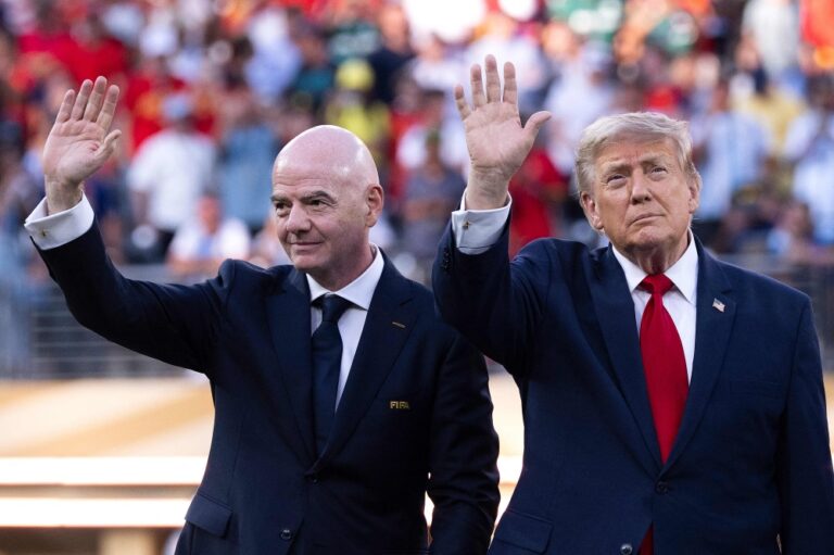Fifa’s Infantino hits back at World Cup detractors, accusing them of ‘spreading hate’