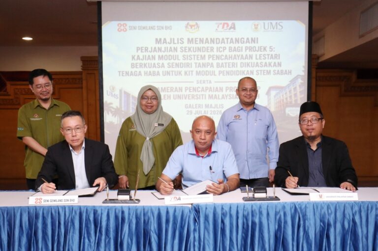 UMS, industry partner to develop sustainable battery-free lighting system in Sabah