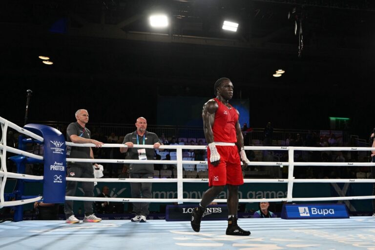 Idi Amin’s grandson sees Commonwealth gold dream end in disgrace after headbutt disqualification