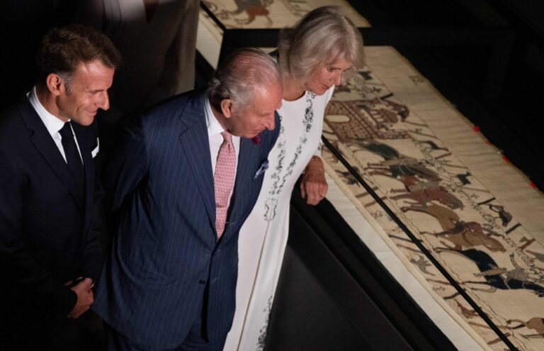 Bayeux Tapestry ‘virtually unchanged’, UK museum says, after France spots broken threads