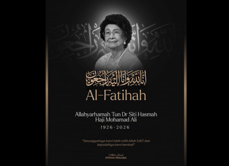 King and Queen of Malaysia express condolences on passing of Dr Siti Hasmah