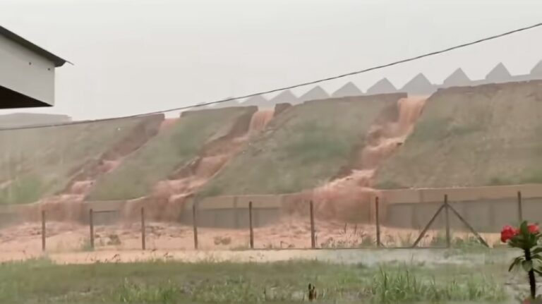 Three homes hit by mudslide after heavy rain in Sungai Petani